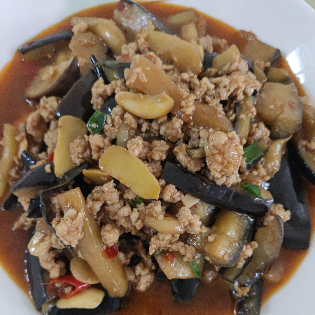 红烧肉沫茄子