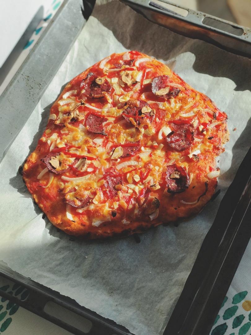 不用酵母的披萨底 No Yeast Pizza Dough
