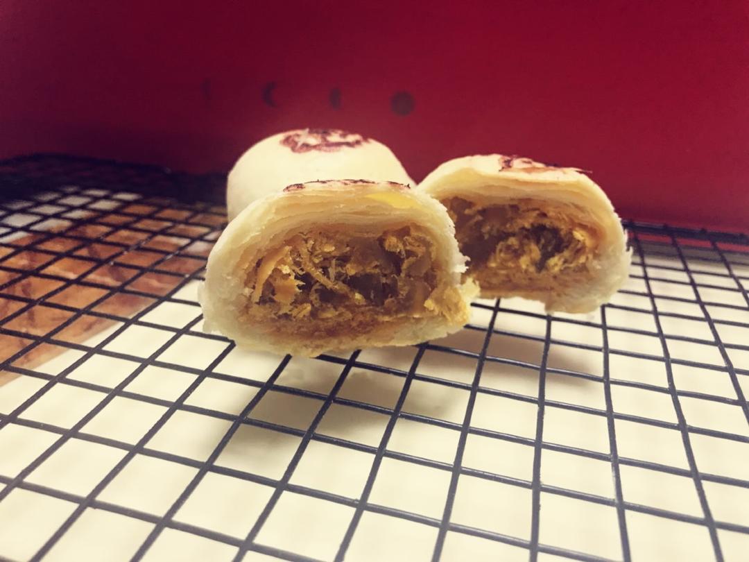 苏式肉松月饼