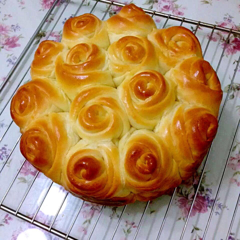玫瑰花面包