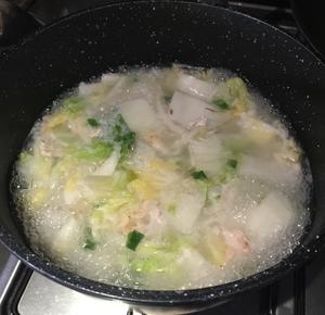 鸡肉白菜粥的做法 步骤5