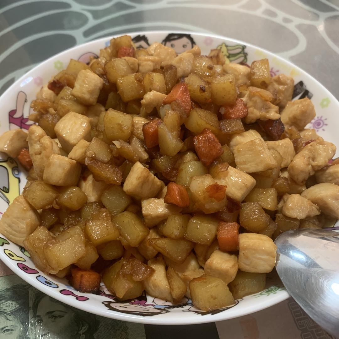 一道怎么做都好吃的干煎土豆鸡丁（红烧，咖喱，椒盐，孜然）