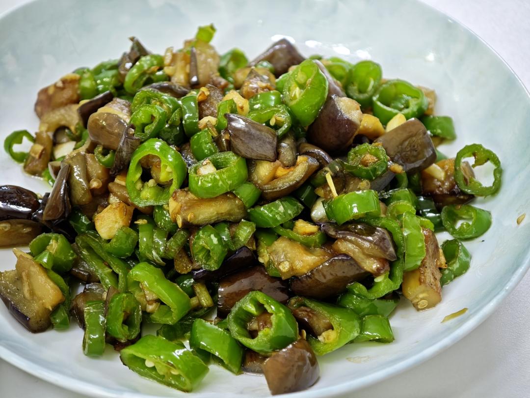 巨好吃‼️青椒茄子丁｜轻食素菜