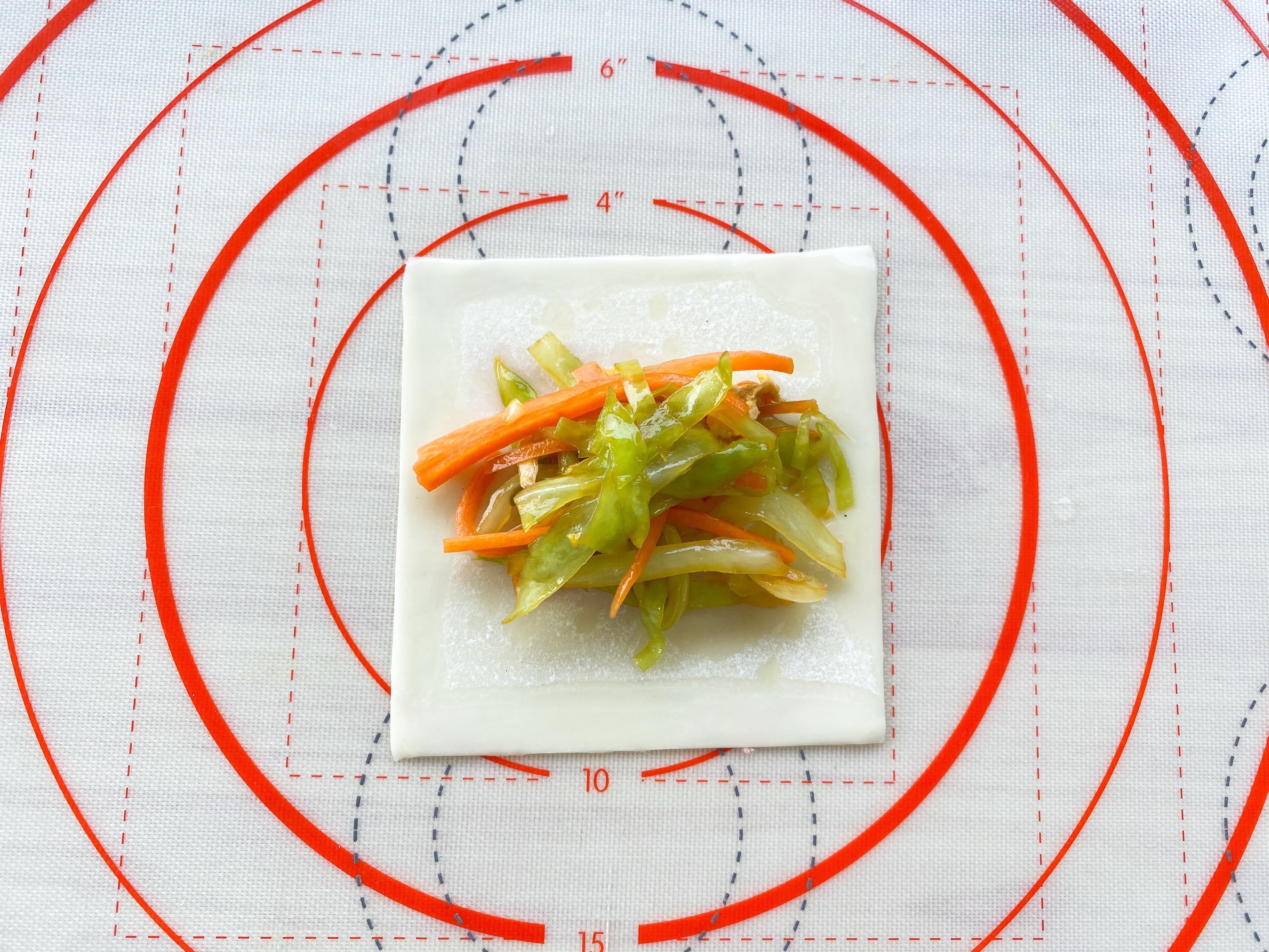 皮薄馅多巨好吃❗️超级鲜美的素三鲜锅贴❗️简单易做的做法 步骤12