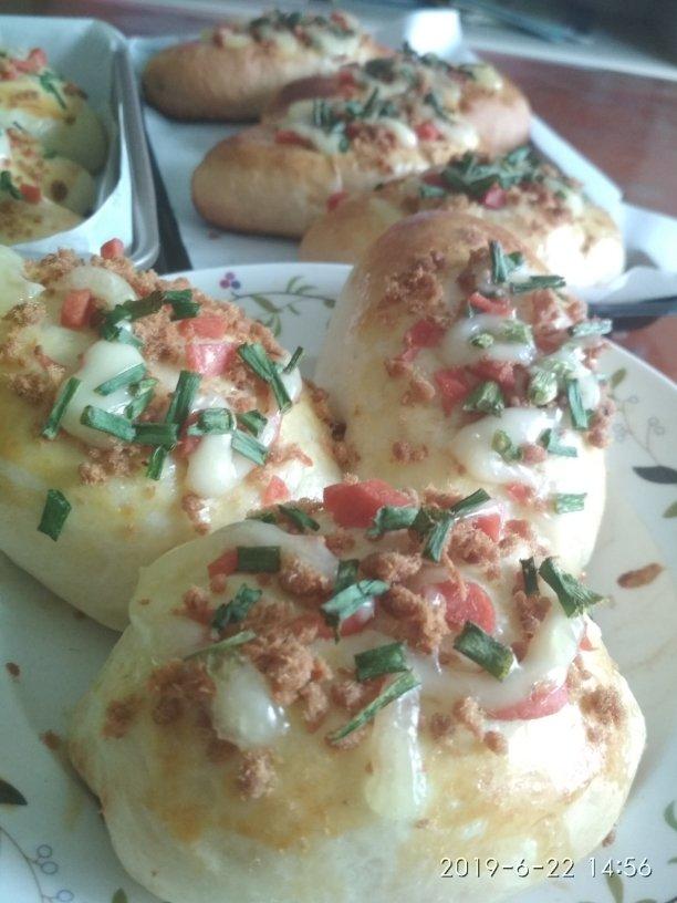 香葱火腿肉松面包