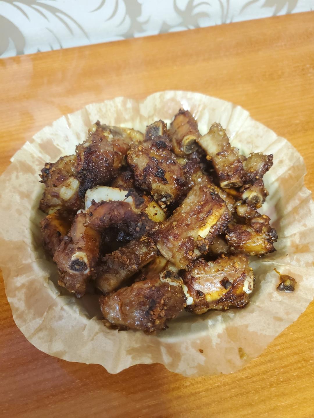 空气炸锅之蒜香排骨