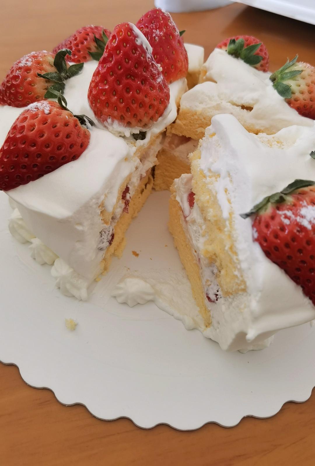 用空气炸锅做6寸戚风蛋糕，新手一次成功