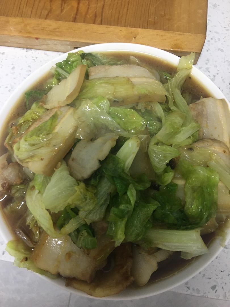 酱牛肉炒西生菜