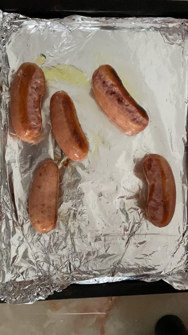 火山石烤肠 烤箱版