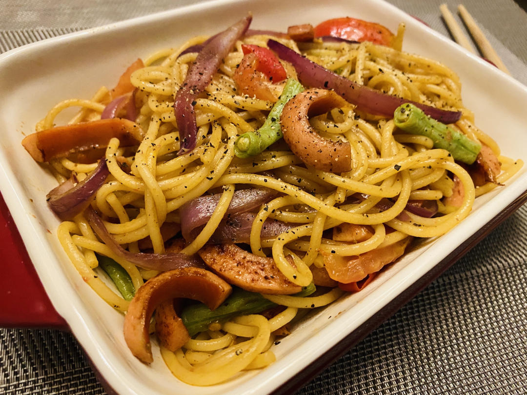 比餐厅好吃的黑椒牛柳意面🍝零失败简单教程