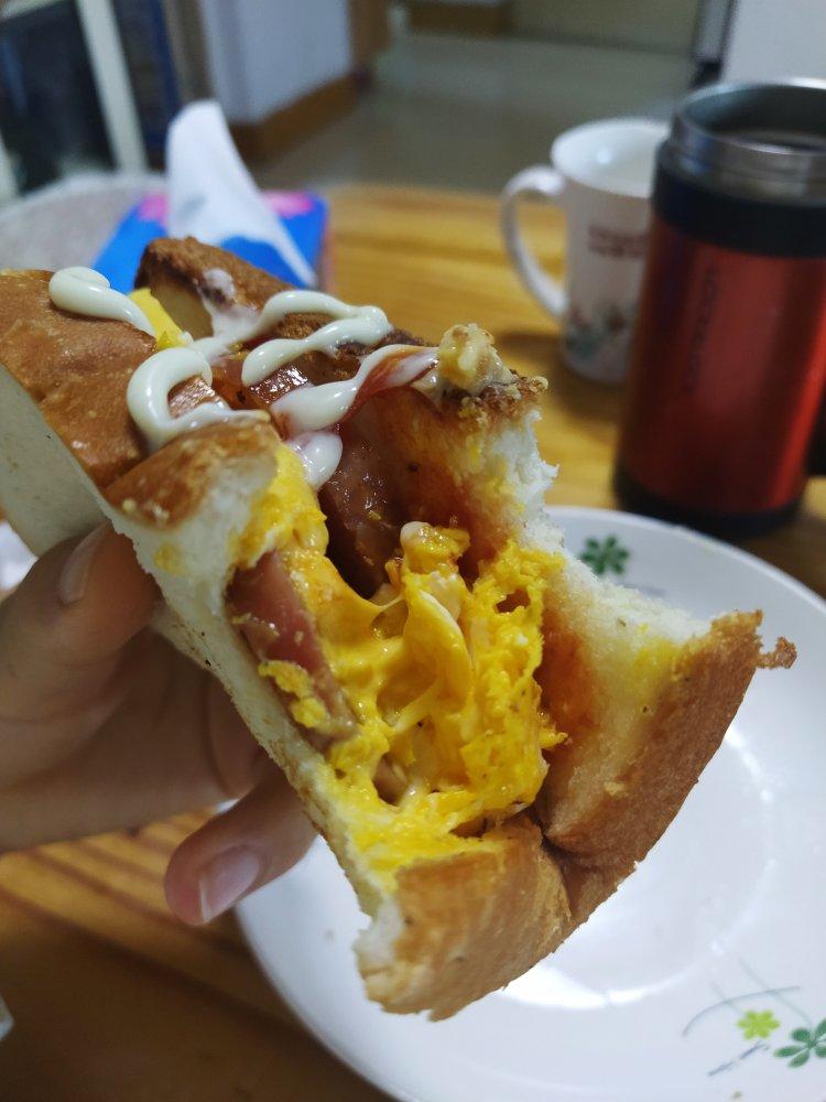 网红EGG DROP芝士厚蛋烧三明治 🥪『平底锅美食』