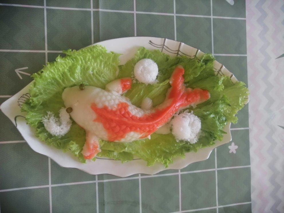 简单版新年菜谱之                         年年有鱼糯米蒸糕