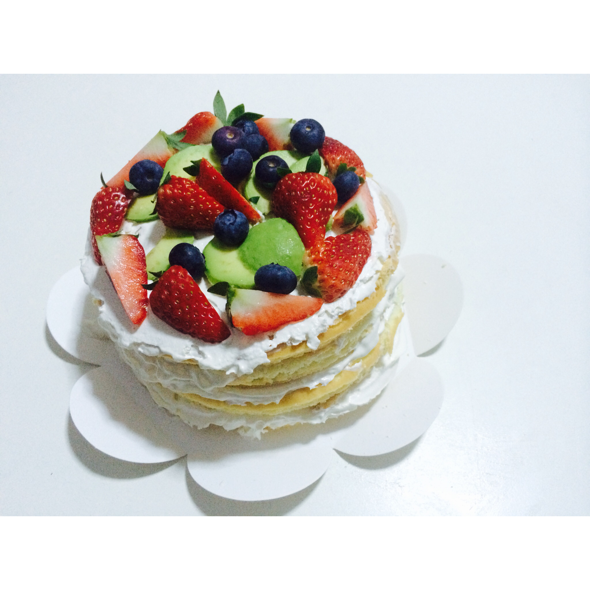 不一样的基础戚风蛋糕夹层<分片小残手也能快速搞定！>