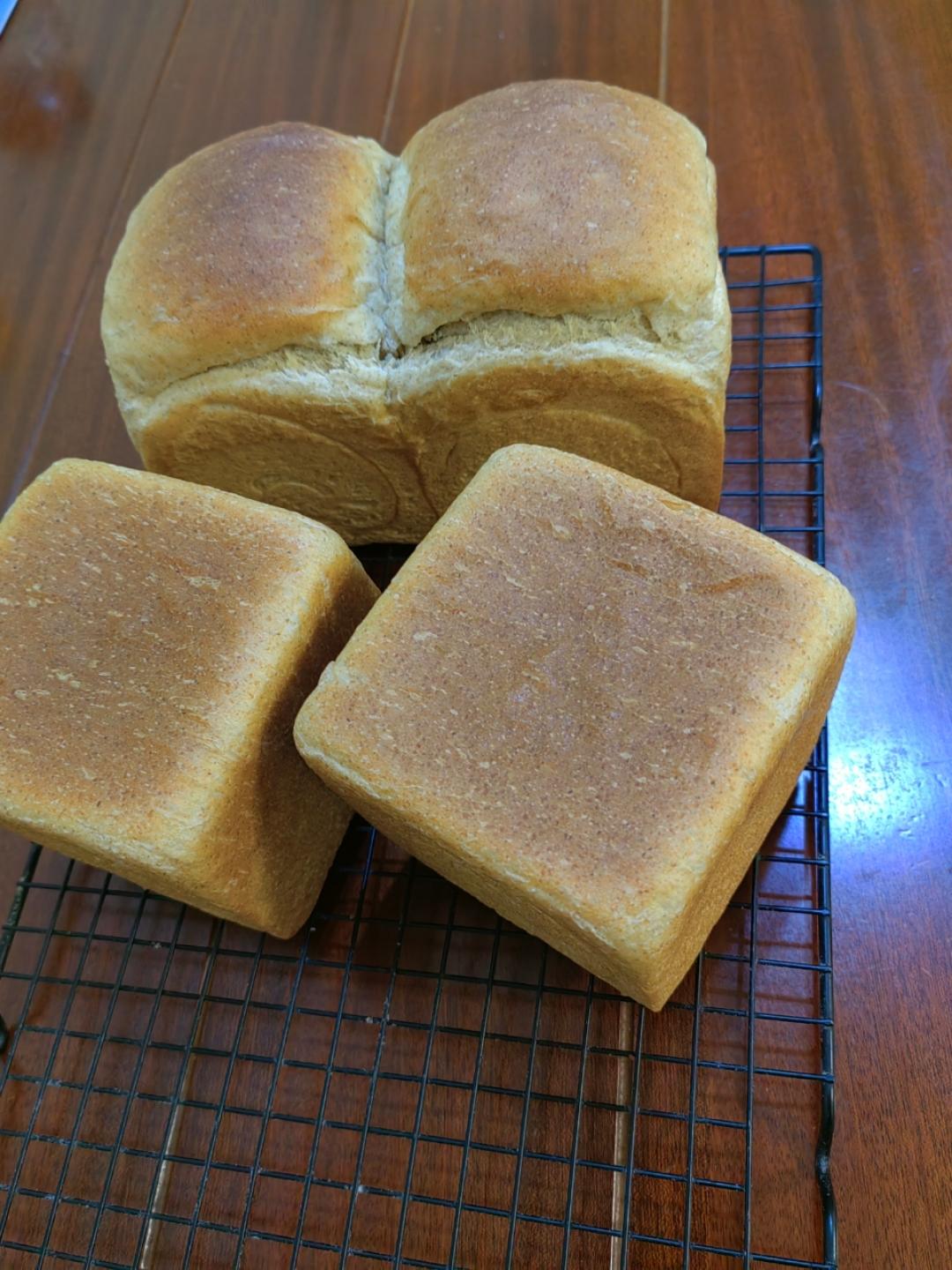 蜂蜜黑麦三明治吐司🍯70%黑全麦中种🥪