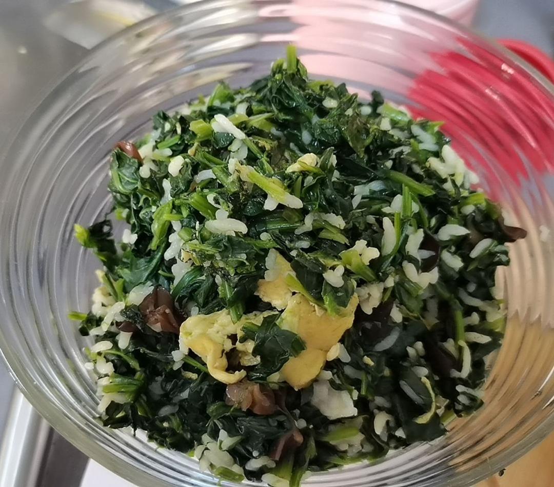 青菜蛋炒饭