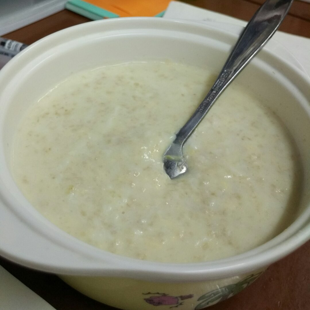 noodlebun做的麦片鸡蛋粥