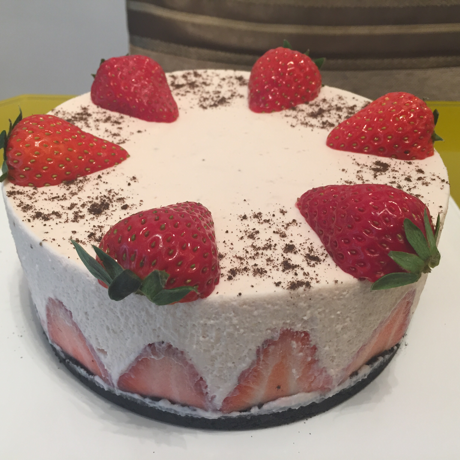 冻草莓芝士蛋糕