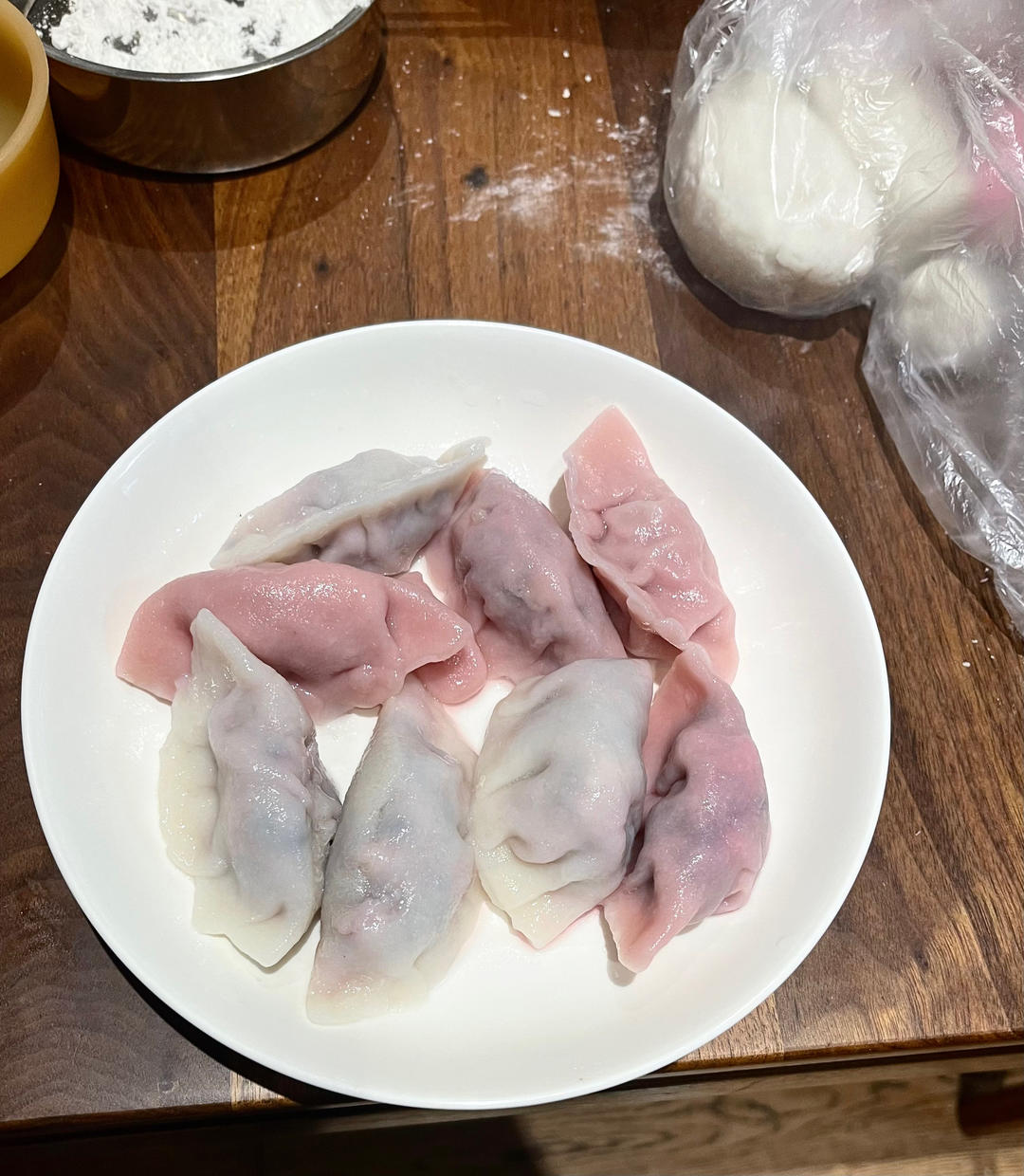 第一次做红苋菜大米粉饺子（无麸质）的做法 步骤13