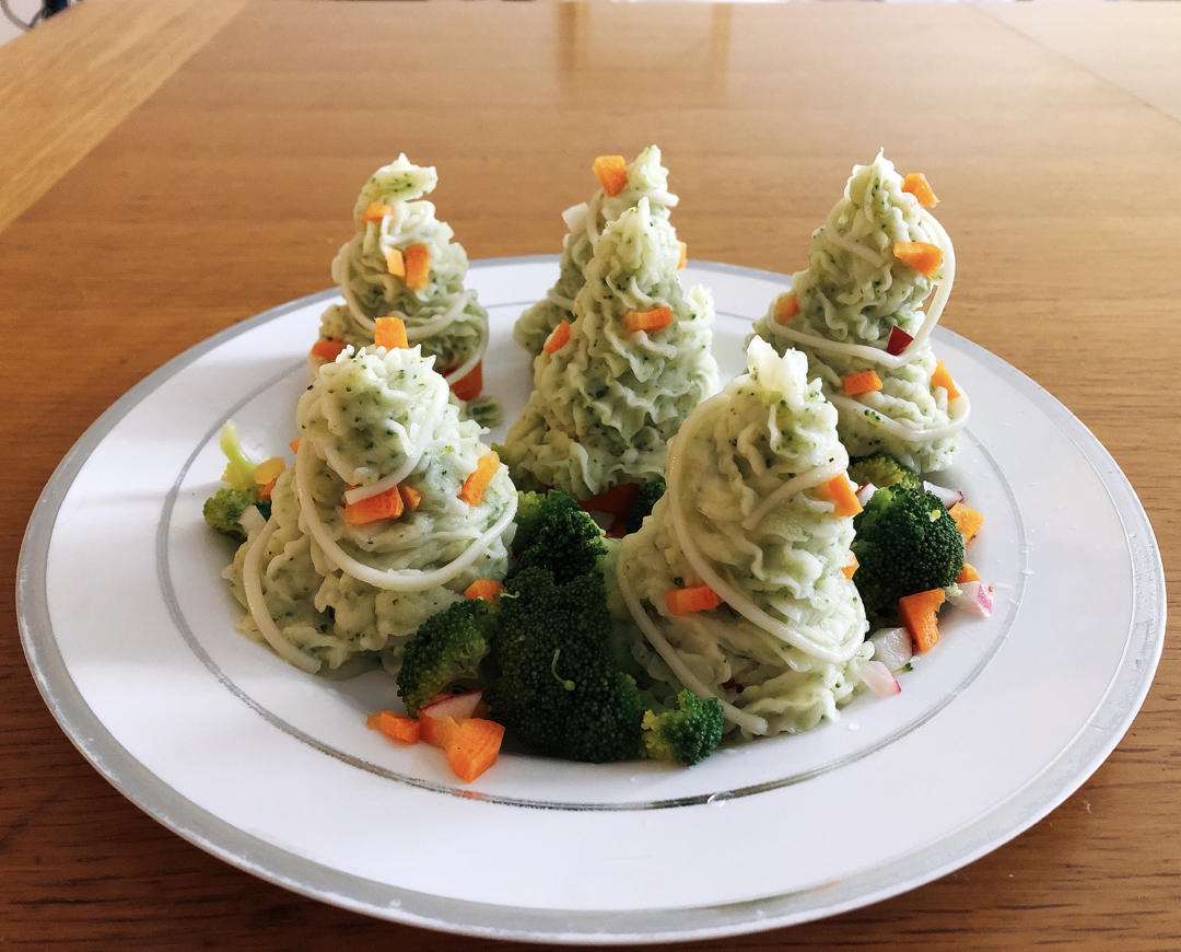 圣诞树土豆泥