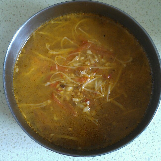 红油金针菇汤