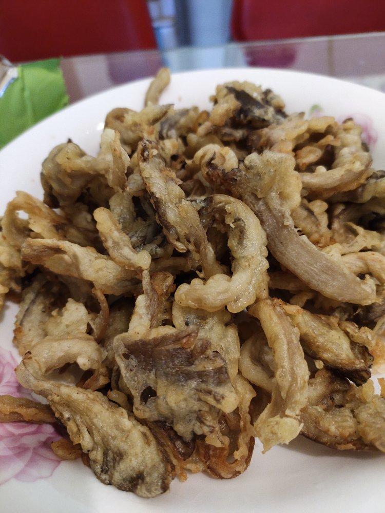 简单干脆的油炸平菇小零食