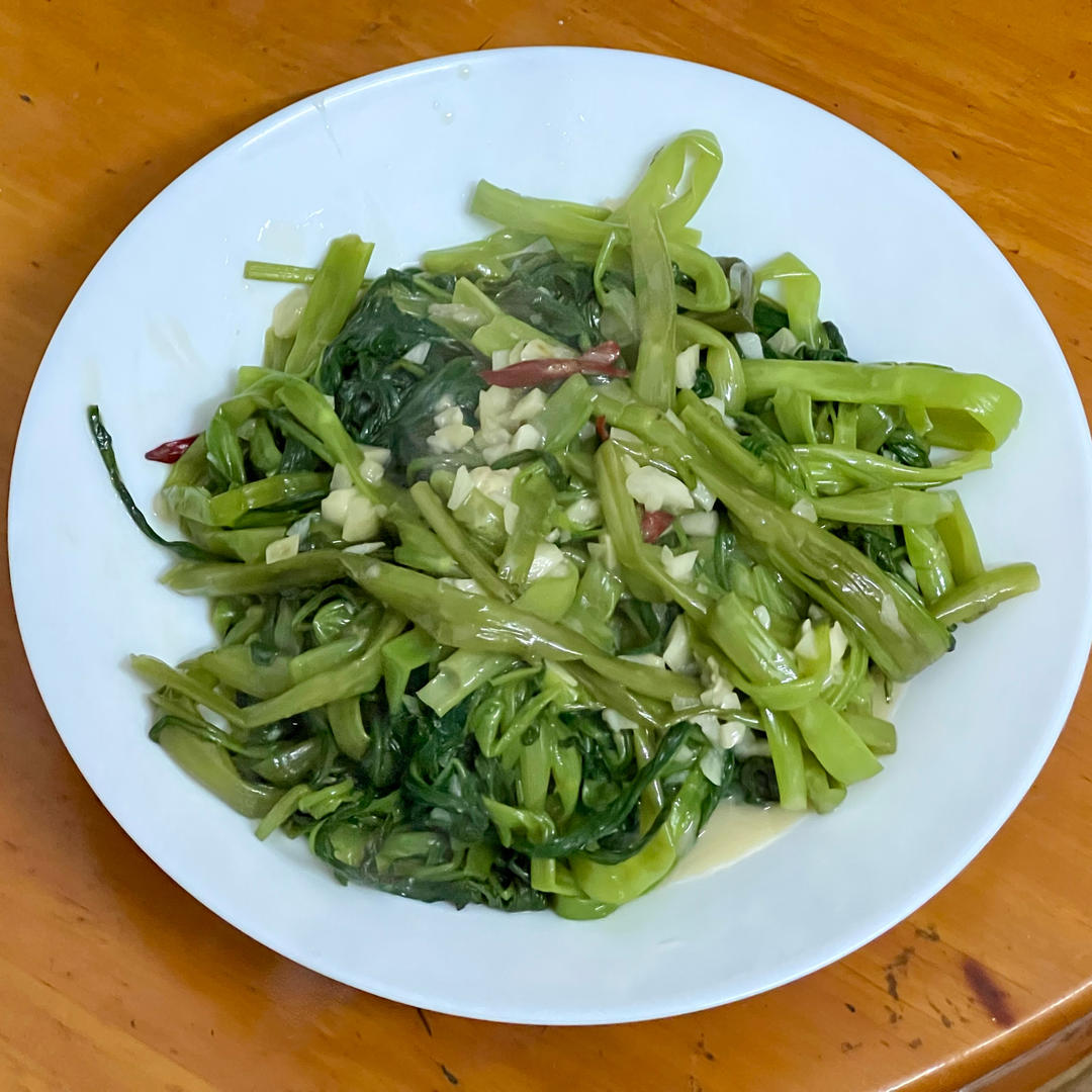 广东大排档风味椒丝腐乳炒空心菜