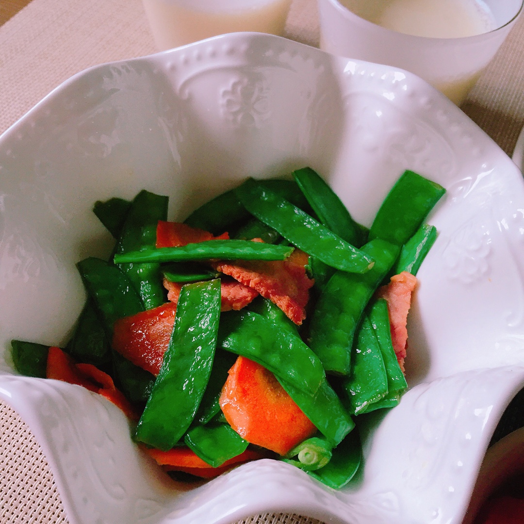 培根炒荷兰豆