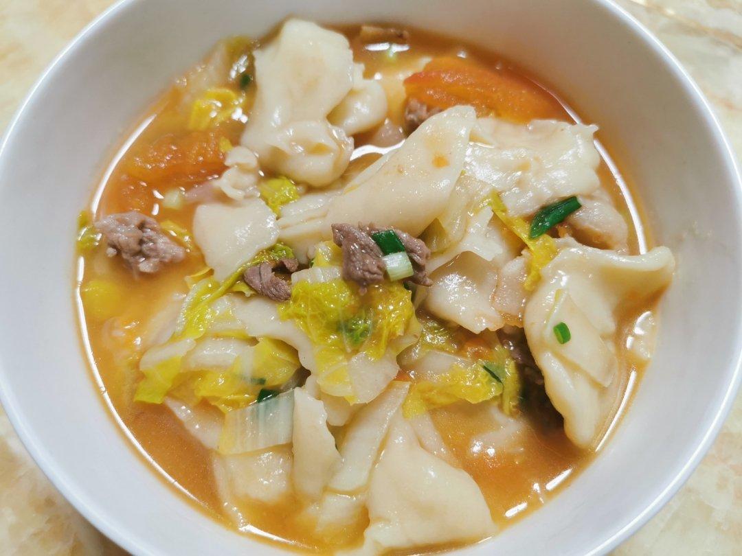 西红柿鸡蛋面片 （内附揪面片教程）