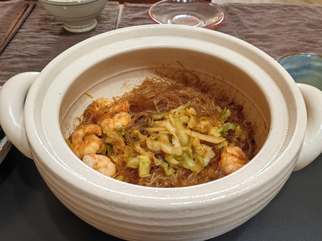 虾仁粉丝煲