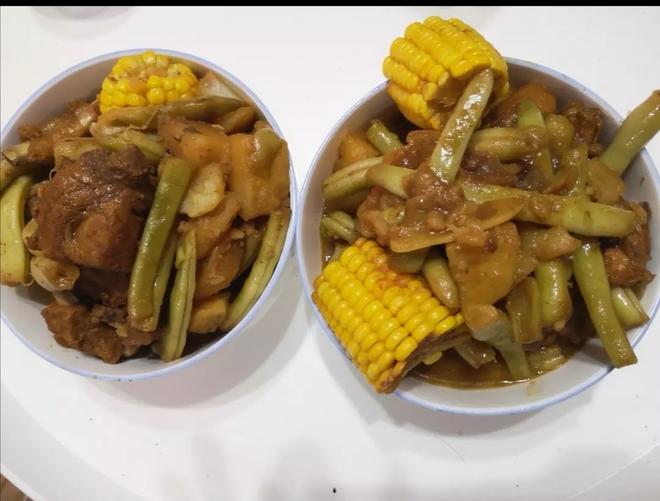 土豆豆角玉米排骨炖粉条(东北农村菜简单做法)的做法