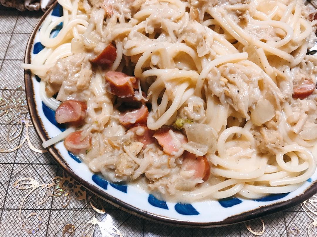 【食材包操作说明】培根蘑菇白酱意面