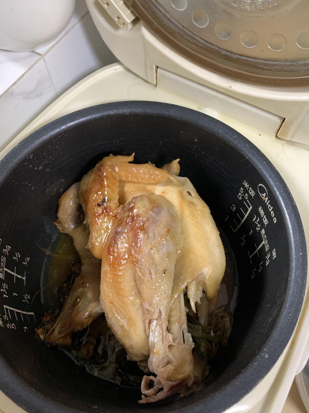 懒人版电饭锅盐焗鸡