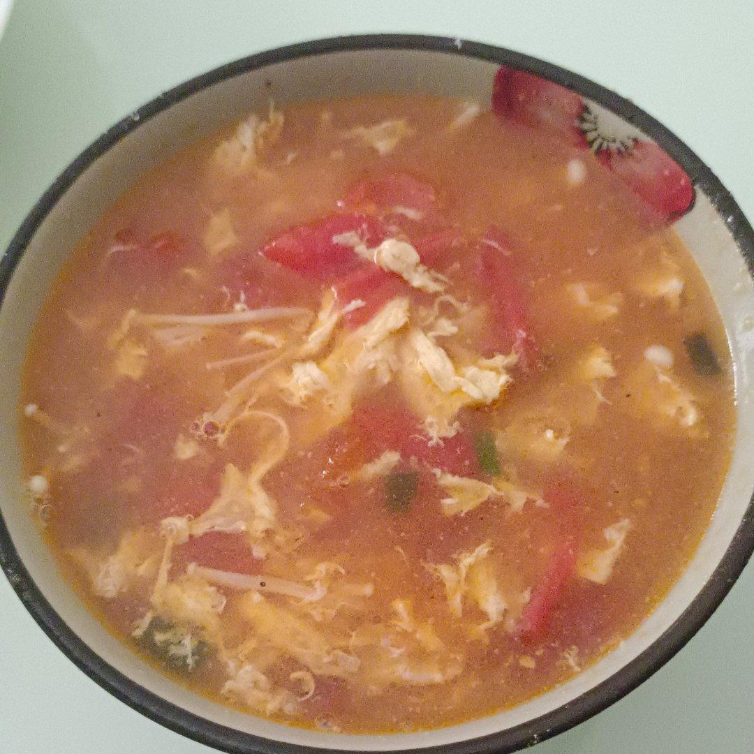 【跟我做不会错】简单又好喝的西红柿鸡蛋汤，家常又营养哦