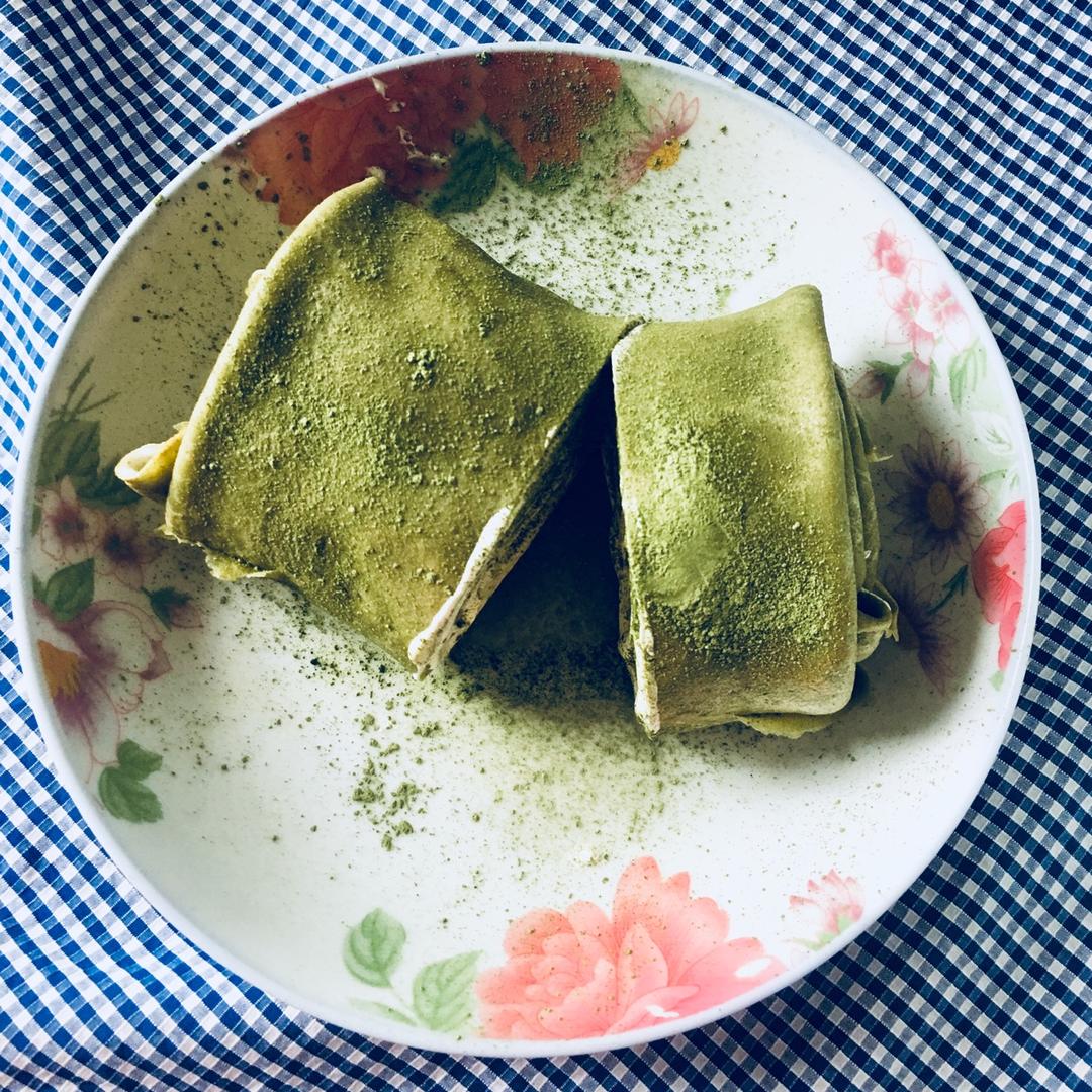 网红食谱│抹茶毛巾卷