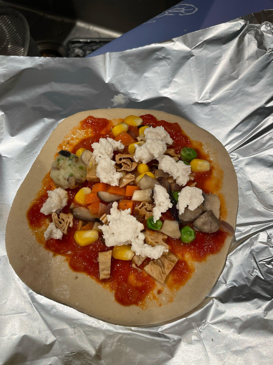 素披萨&自制纯素奶酪