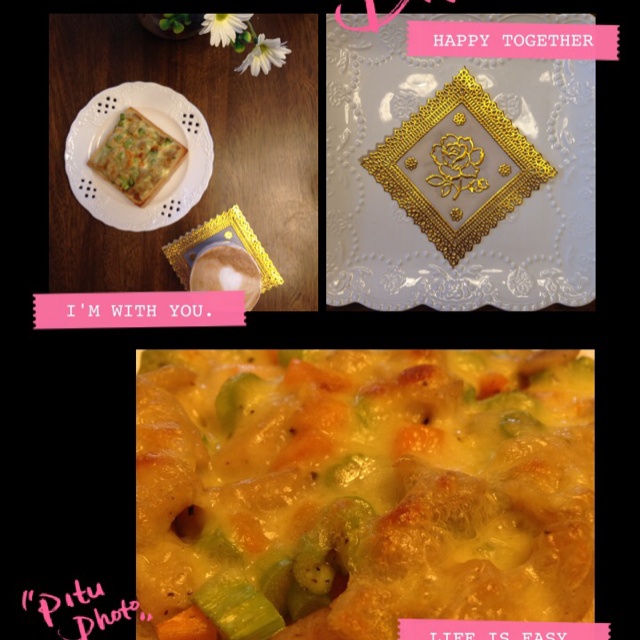 一分钟宵夜 香菇肉丸芝士土司 微波炉版