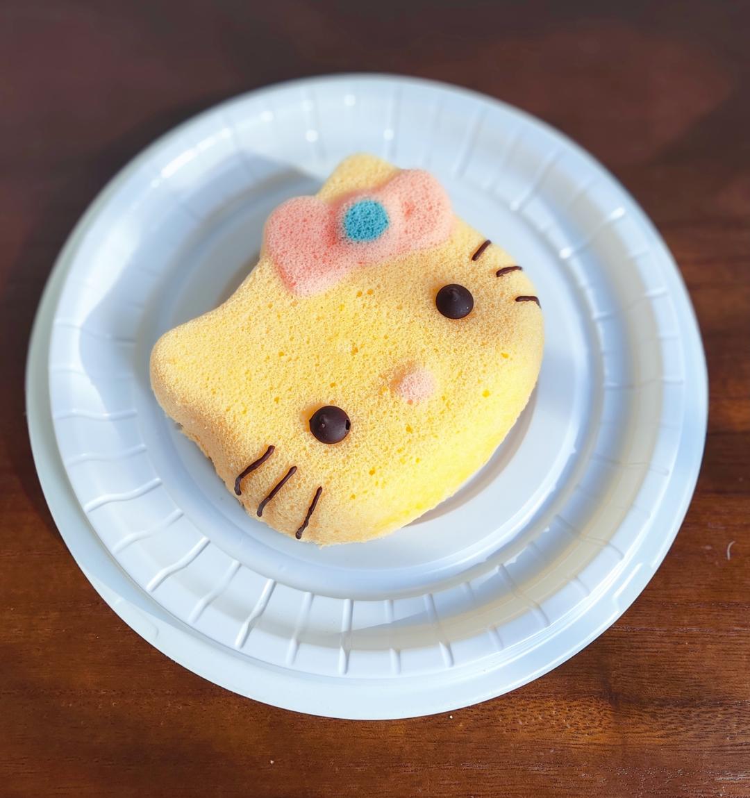 可爱的卡通Hello kitty 戚风蛋糕