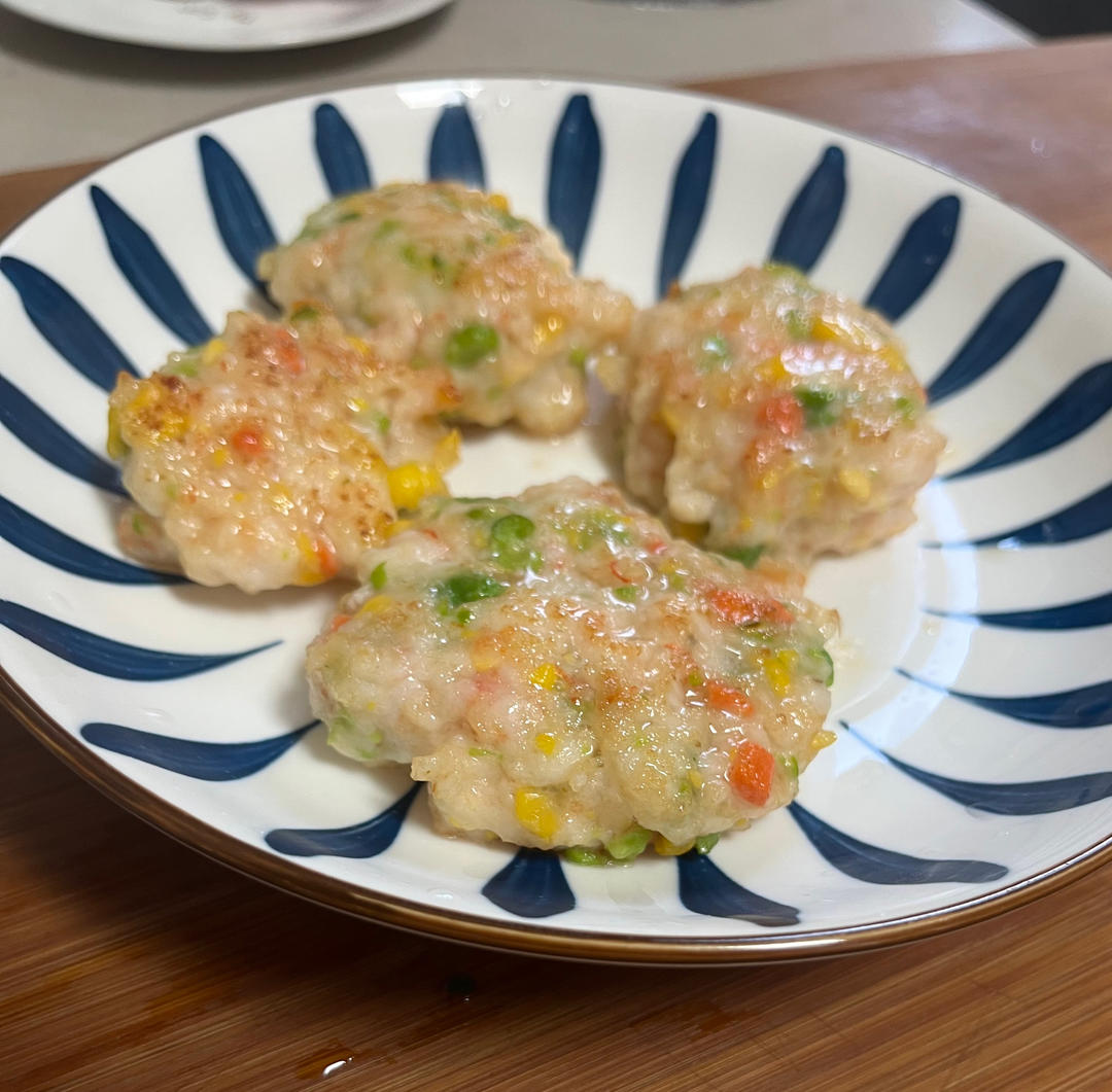 蔬菜虾滑煎饼