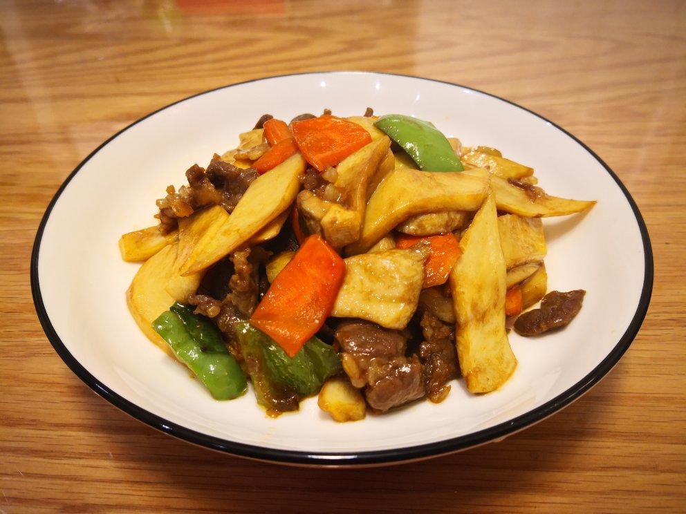 杏鲍菇炒肉片