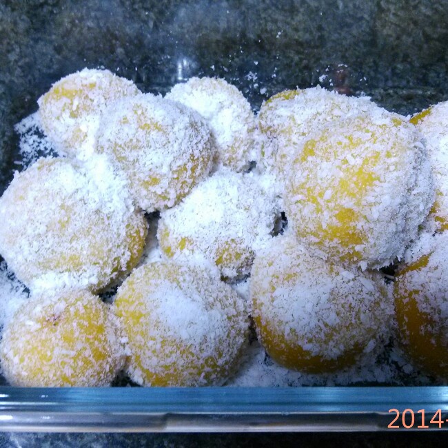 椰香南瓜紫薯糯米糍