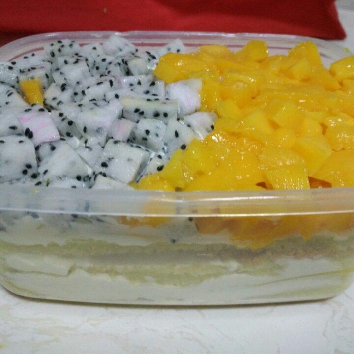 芒果千层蛋糕盒子