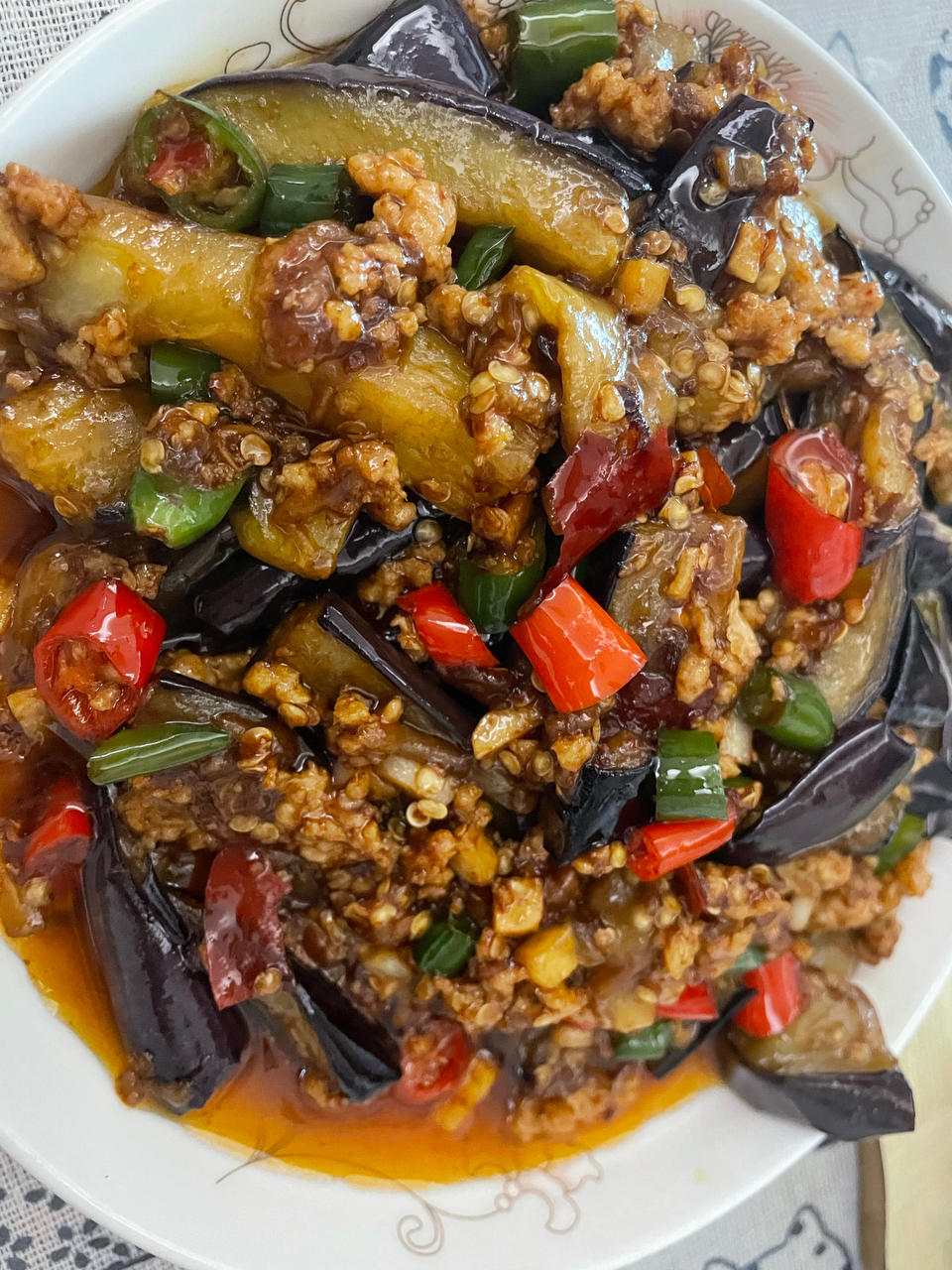 肉沫茄子（非油炸健康版）文末另附万能鱼香汁配方。