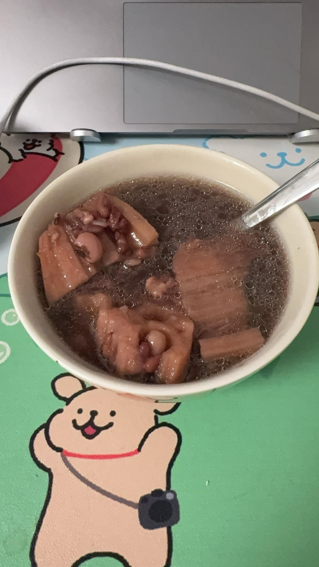 莲藕双豆百合猪骨汤