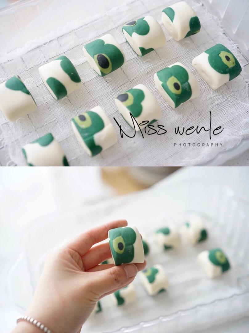 馒头｜紫色浪漫系的💜marimekko印花刀切馒头