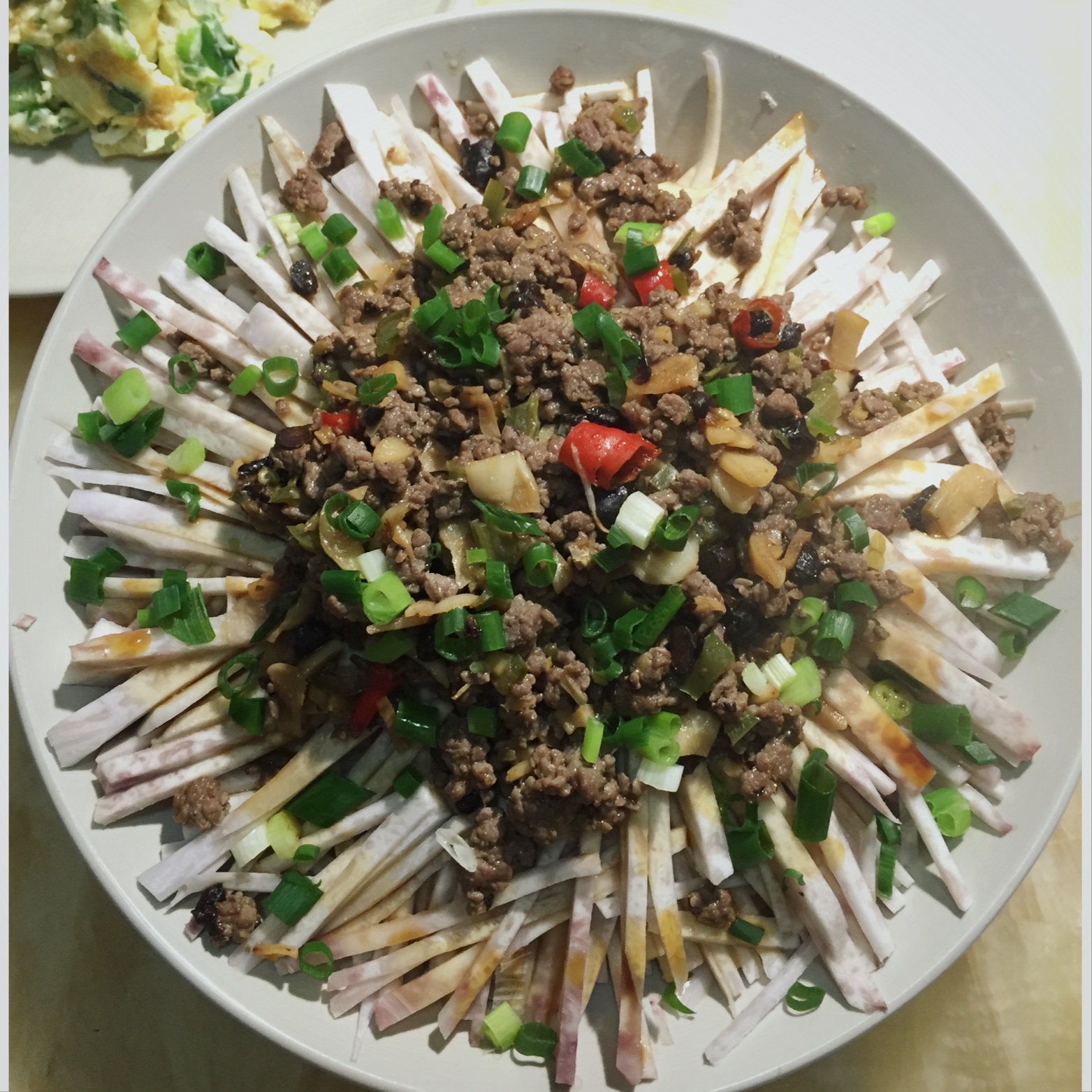 豉香碎肉香芋丝