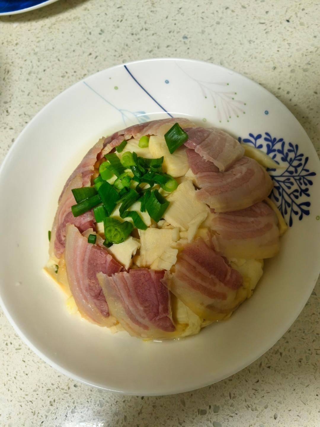 咸肉蒸百叶