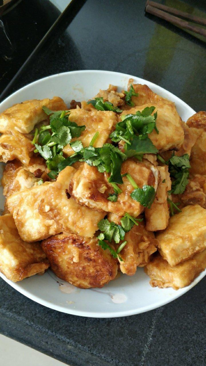 无敌好吃的香煎豆腐