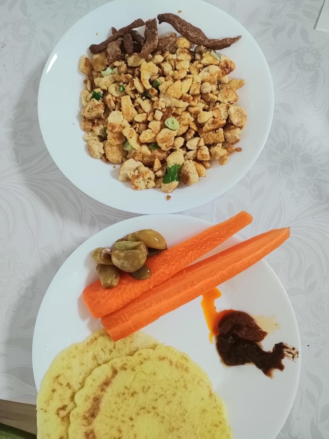 鸡刨豆腐