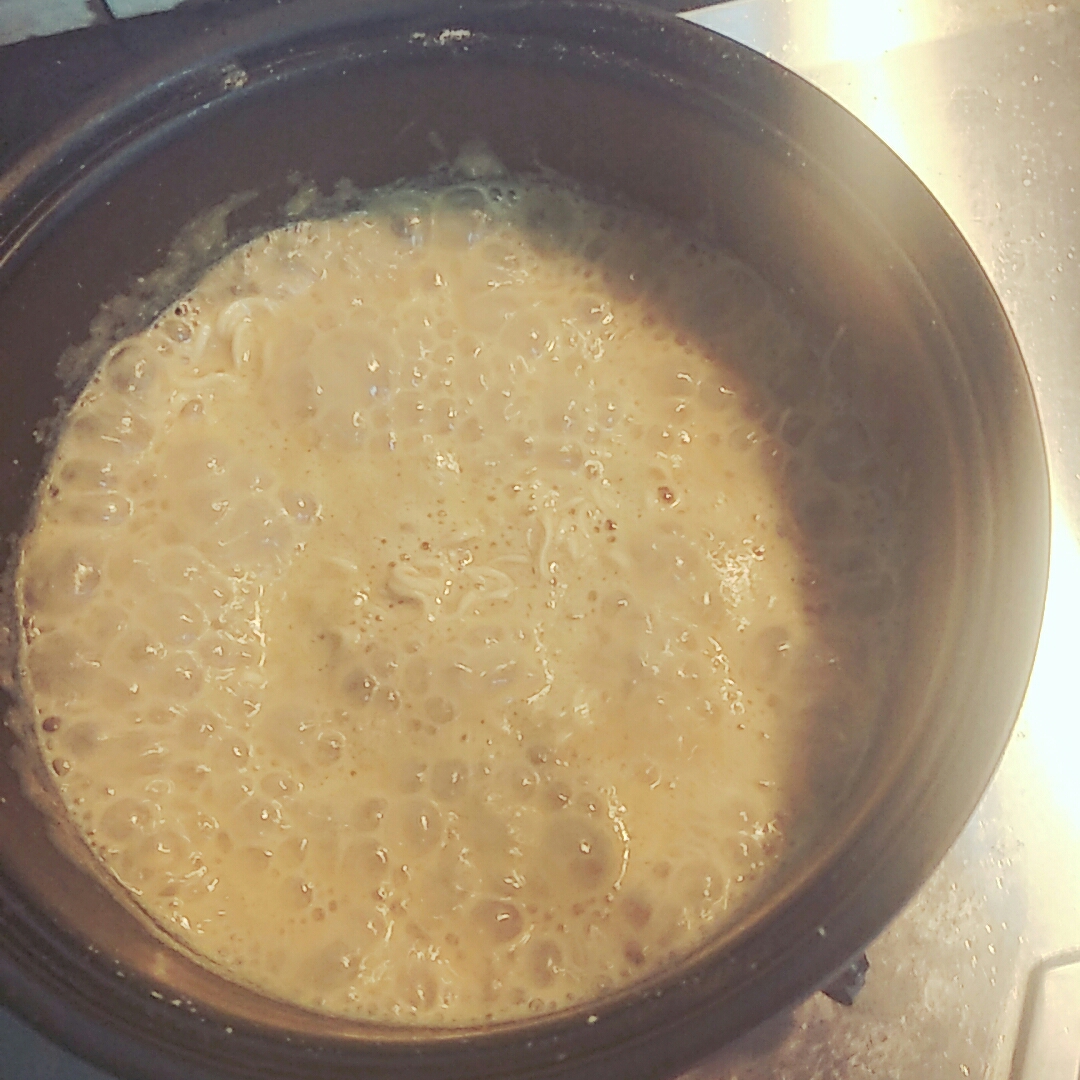 豆浆咖喱面的做法 步骤4