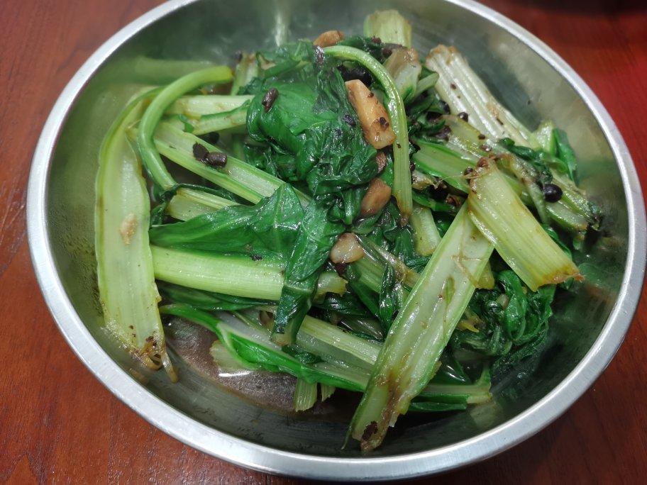 豆豉炒牛皮菜